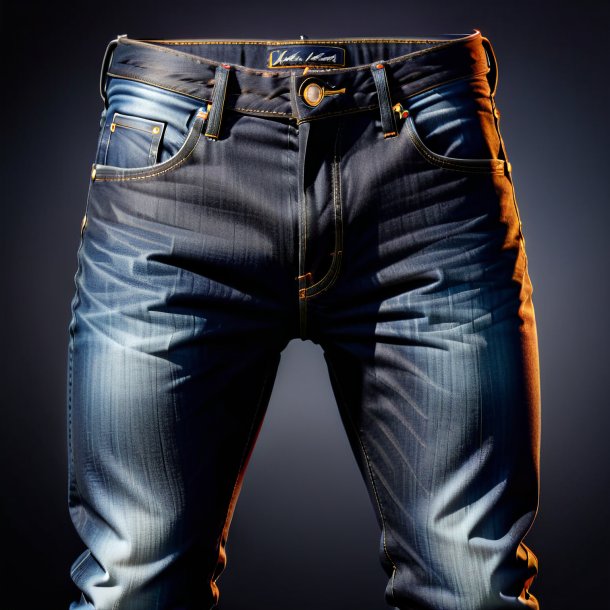 Imagem de um jeans preto de polietileno