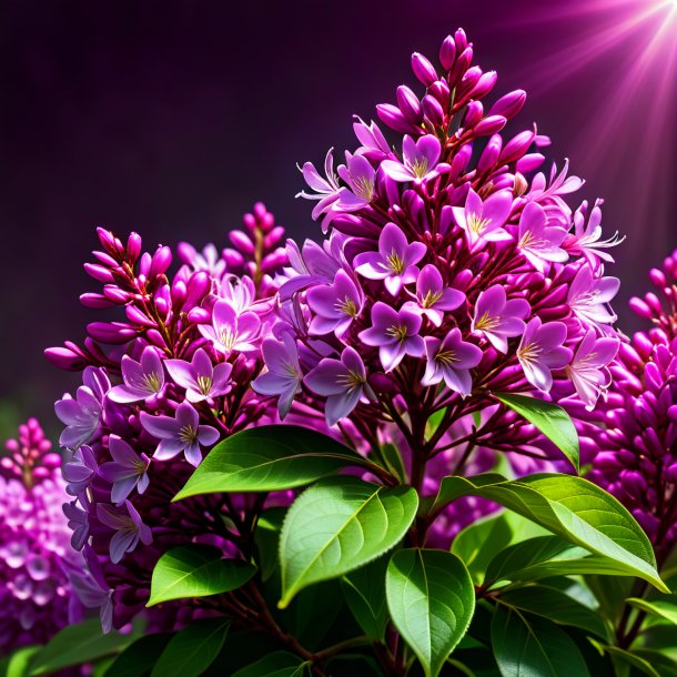 Imagem de um magenta syringa