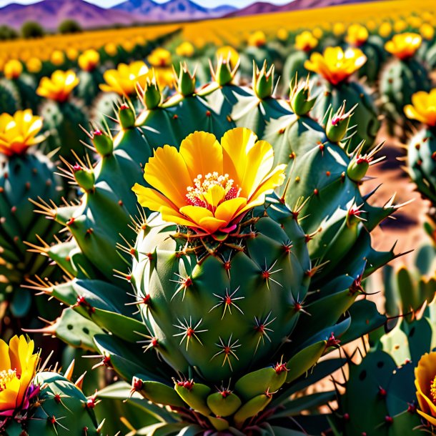 Photography of a wheat prickly pear