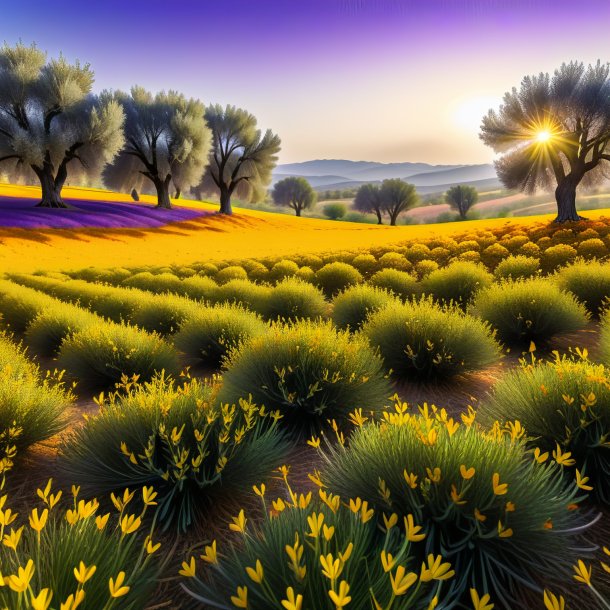 Pic of a olive meadow saffron