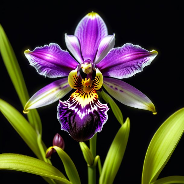 "esquema de ophrys de carbón, orquídea de araña"