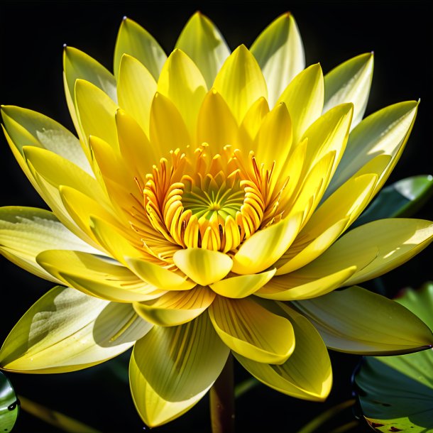 "figure of a olden water lily, yellow"