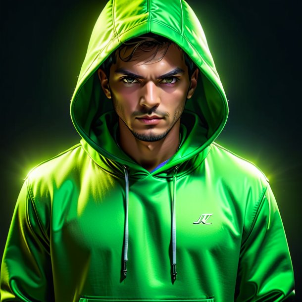 Picture of a lime hoodie from metal