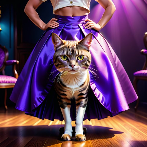 Picture of a tuna in a purple skirt