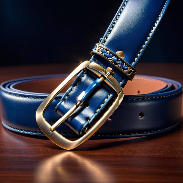 Pic d'une ceinture bleu marine de fer