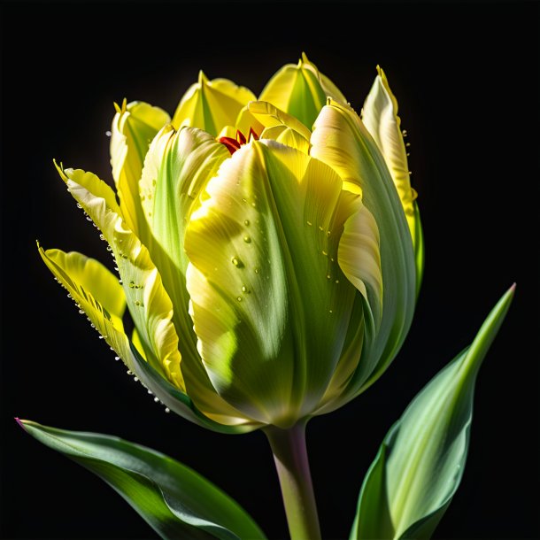 Drawing of a lime tulip