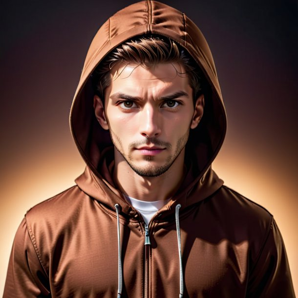 Photography of a brown hoodie from paper