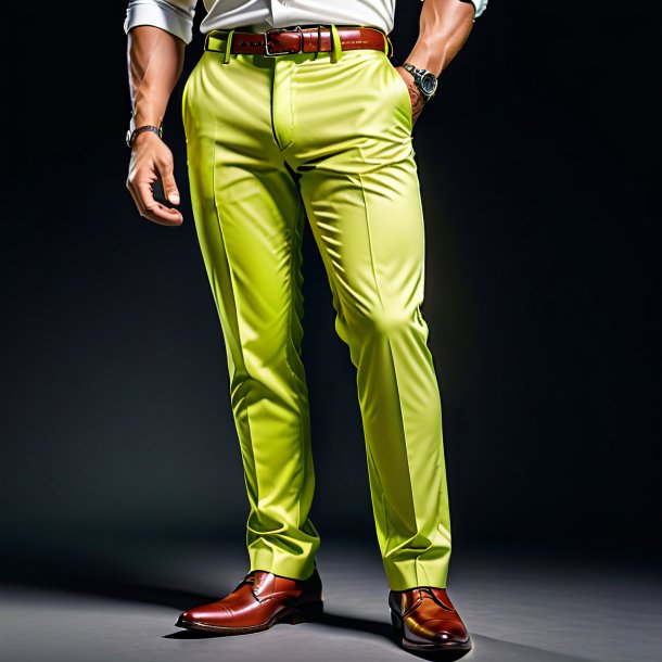 Image of a lime trousers from clay