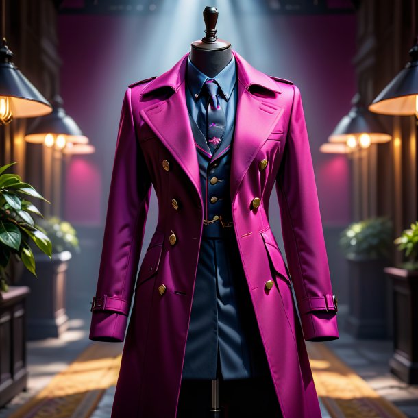 Photo of a fuchsia coat from iron