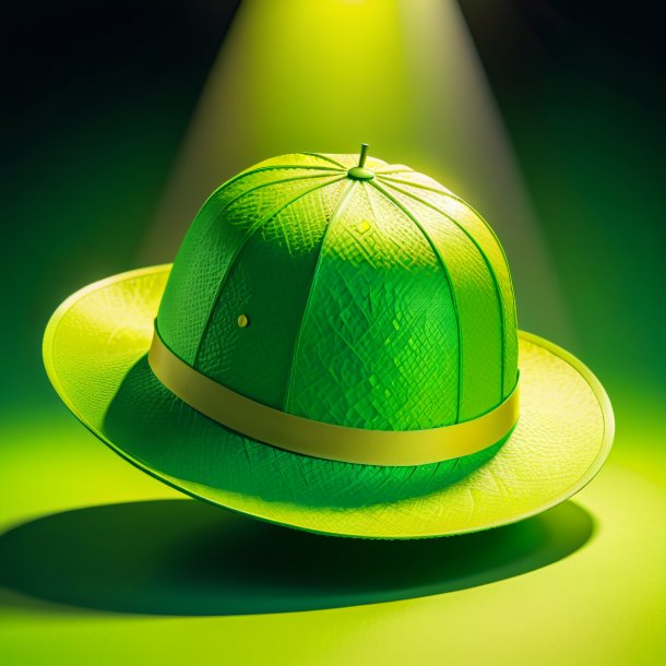 Illustration of a lime hat from paper