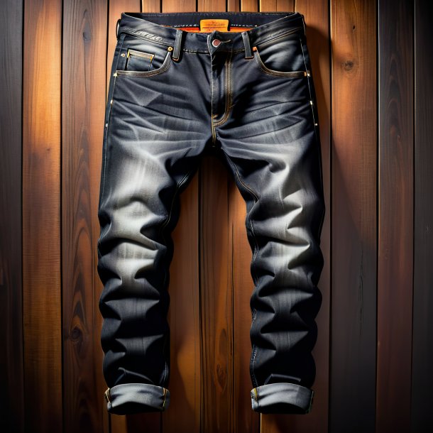 Pic of a charcoal jeans from wood