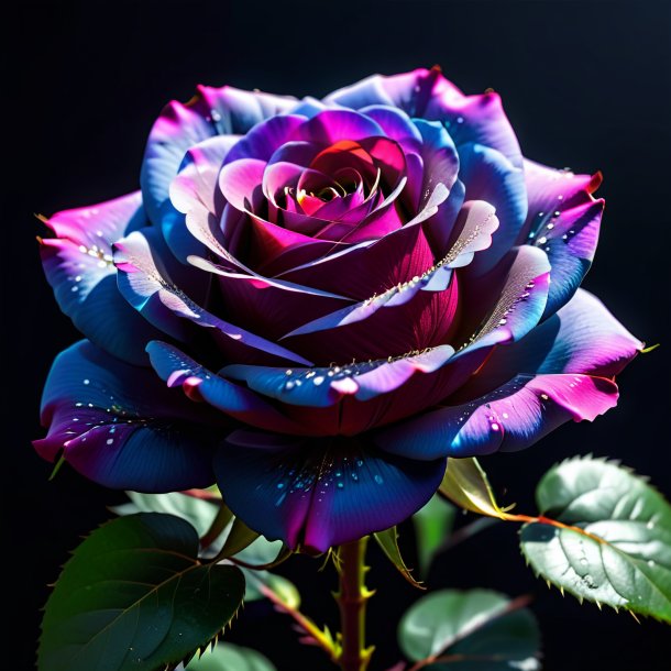 Pic of a black japan rose