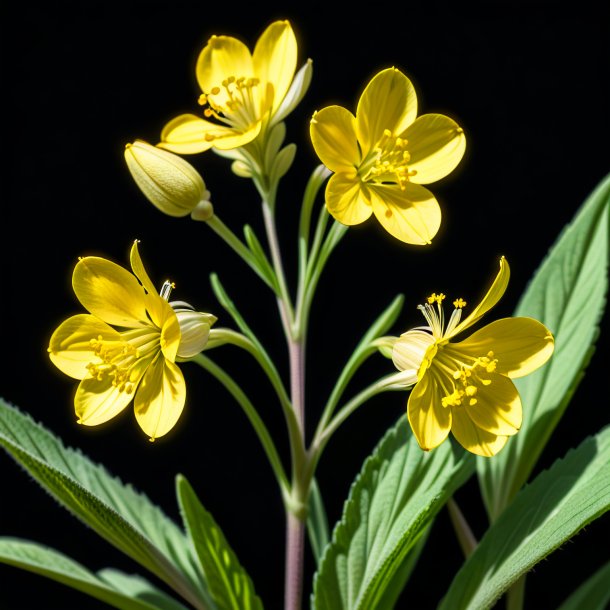 Drawing of a plum virginia cowslip