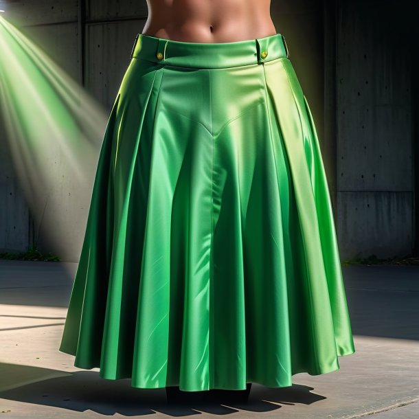 Clipart of a green skirt from concrete