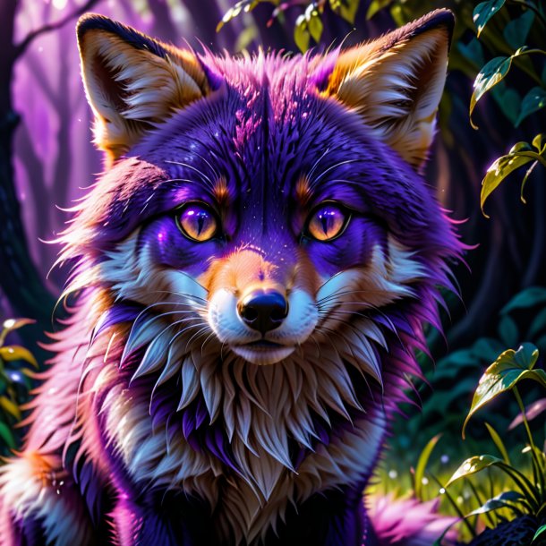 Pic of a purple crying fox