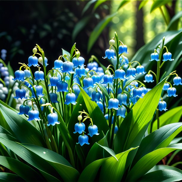 Pic of a blue lily of the valley