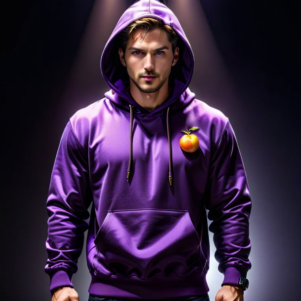 Picture of a plum hoodie from iron