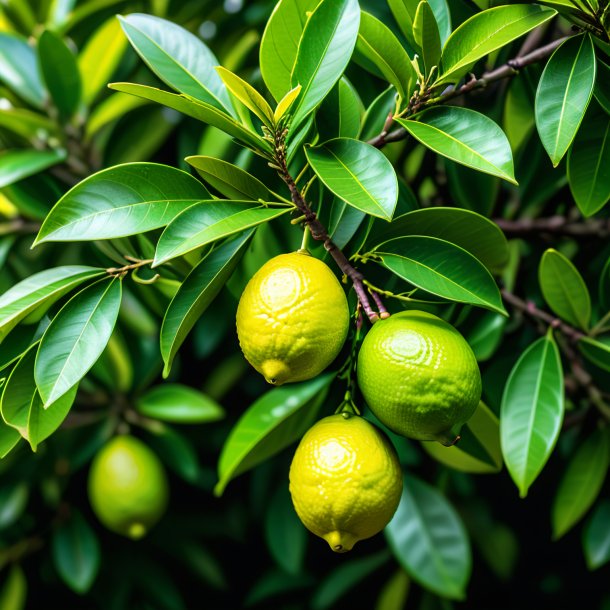 Photography of a lime laurel