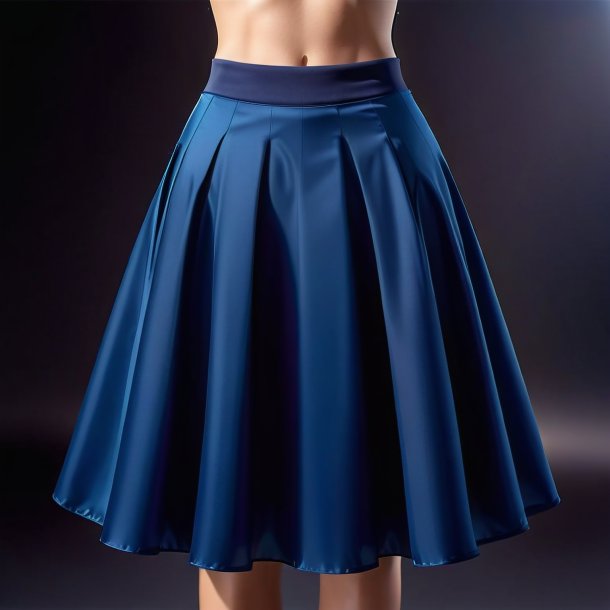 Clipart of a navy blue skirt from polyethylene