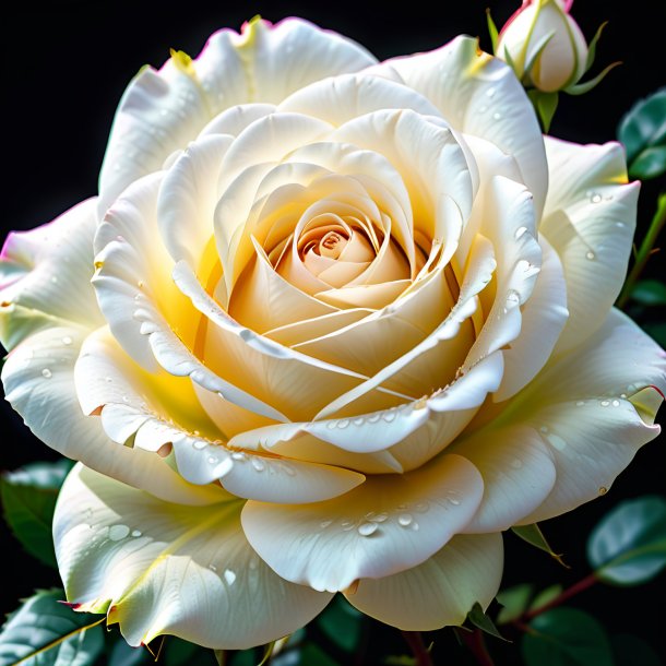 Pic d'une rose blanche