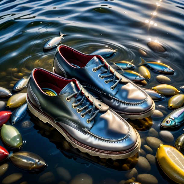 Photo of a sardines in a shoes in the river