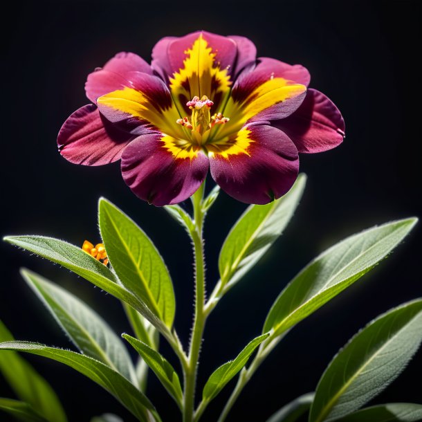 Photo d'une fleur de mur de marron