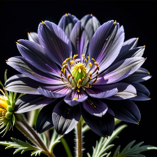 Picture of a black pasque flower