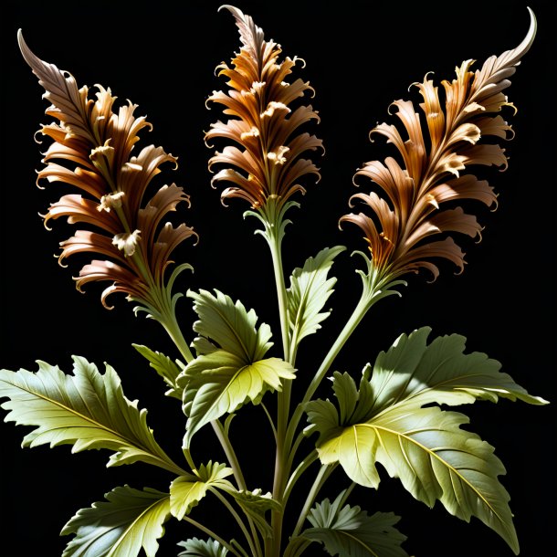 Photography of a brown acanthus