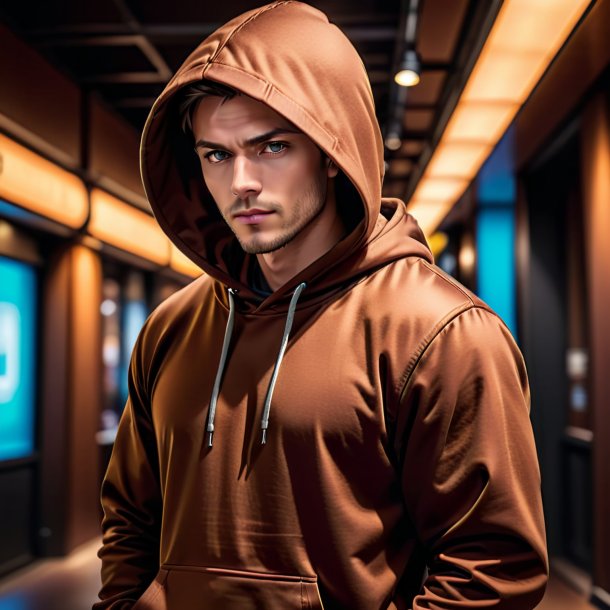 Photo of a brown hoodie from clay