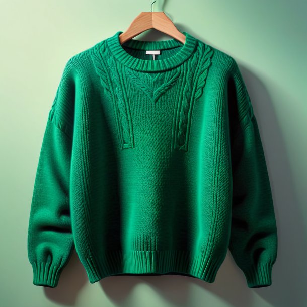 Illustration of a green sweater from stone