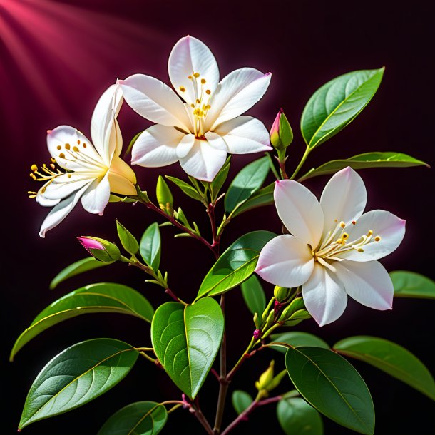 "image of a maroon jessamine, rose"