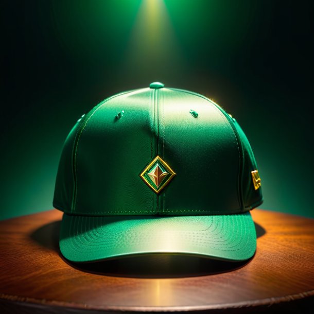 Image d'une casquette verte de fer