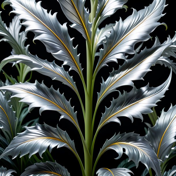 Image of a silver acanthus