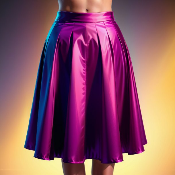 Sketch of a magenta skirt from polyethylene