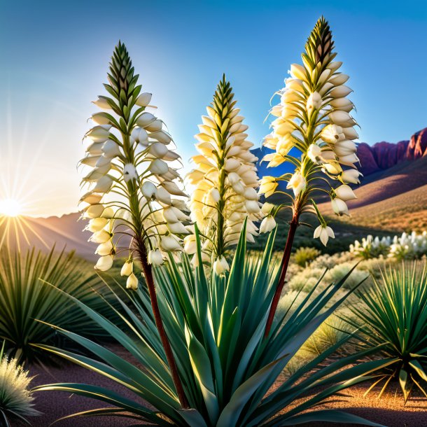 Image of a white yucca