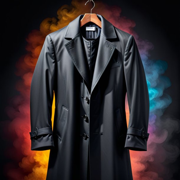 Picture of a charcoal coat from polyethylene