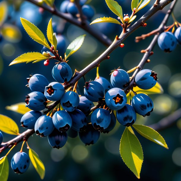 Pic of a navy blue blackthorn