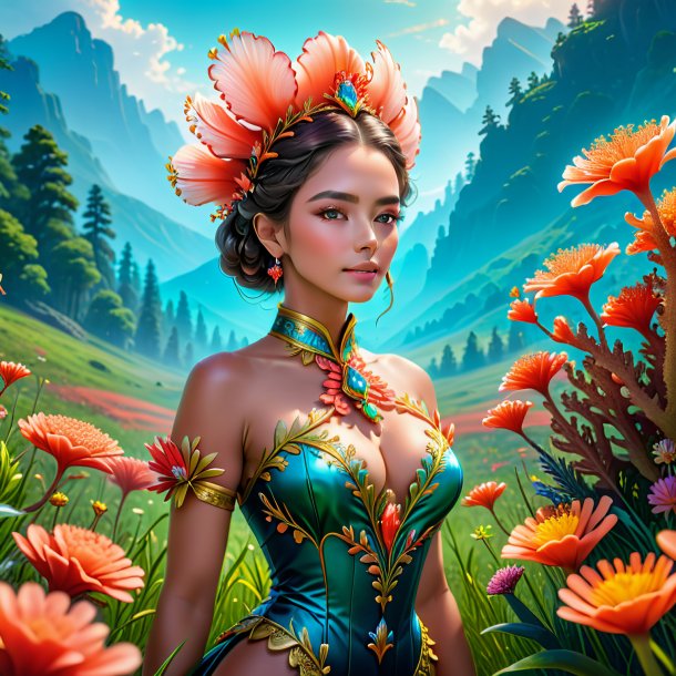 Image of a coral queen of the meadow