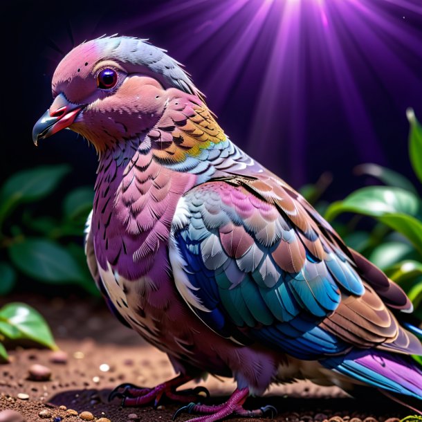 Pic of a purple crying dove