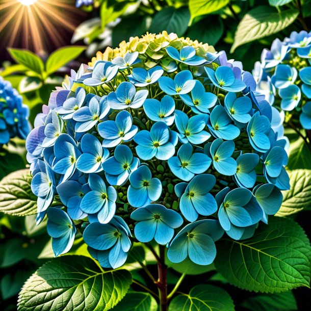 Photography of a olden hortensia