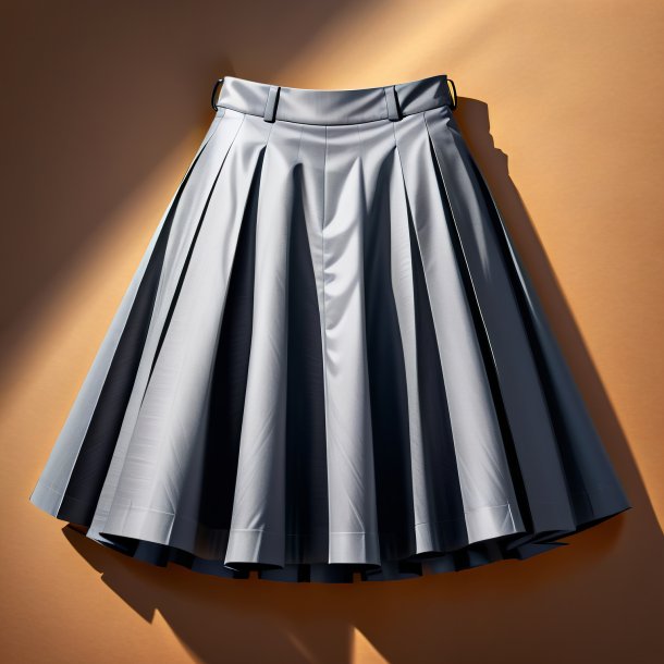 Sketch of a gray skirt from paper