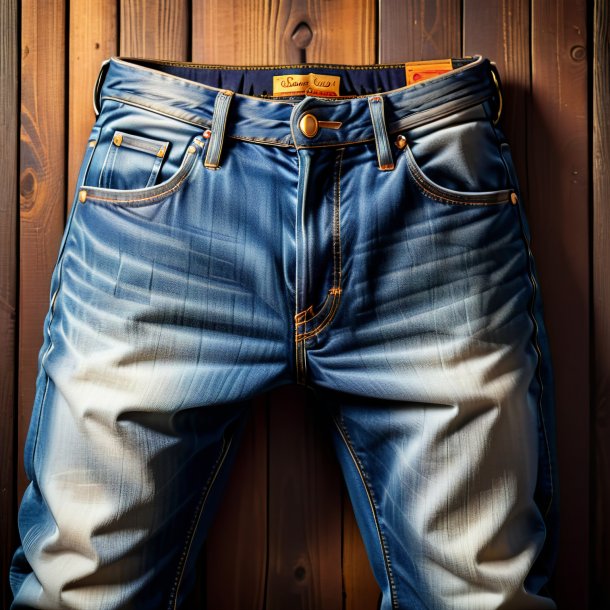 Imagem de um jeans velho de argila