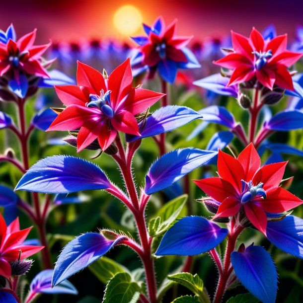 Picture of a red borage