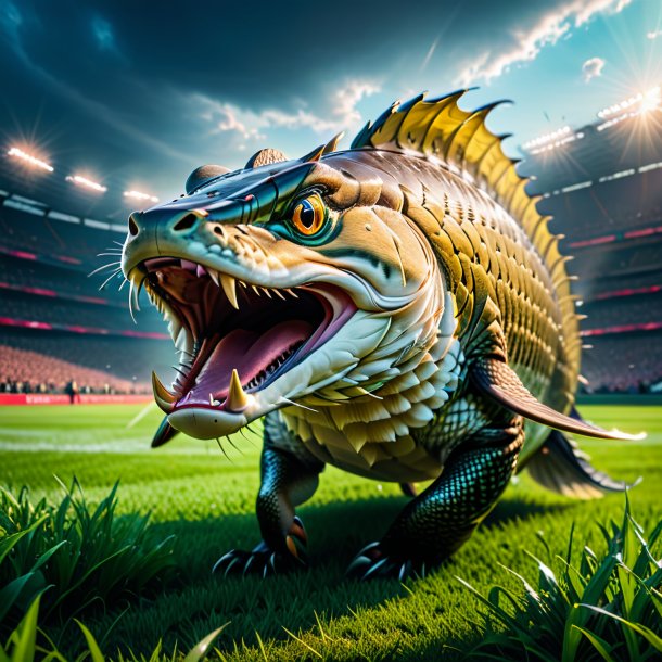 Photo of a angry of a pike on the field