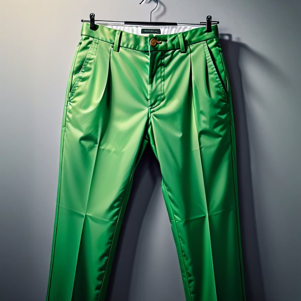 Sketch of a pea green trousers from gypsum