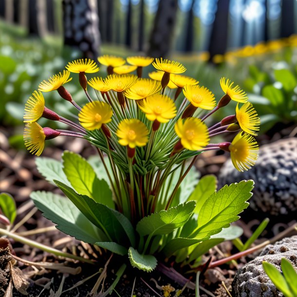 Picture of a olive coltsfoot