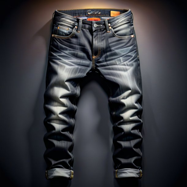 Image of a charcoal jeans from iron