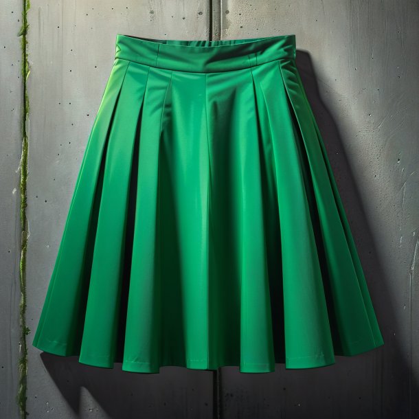 Drawing of a green skirt from concrete