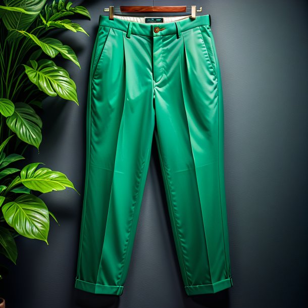 Photography of a green trousers from stone