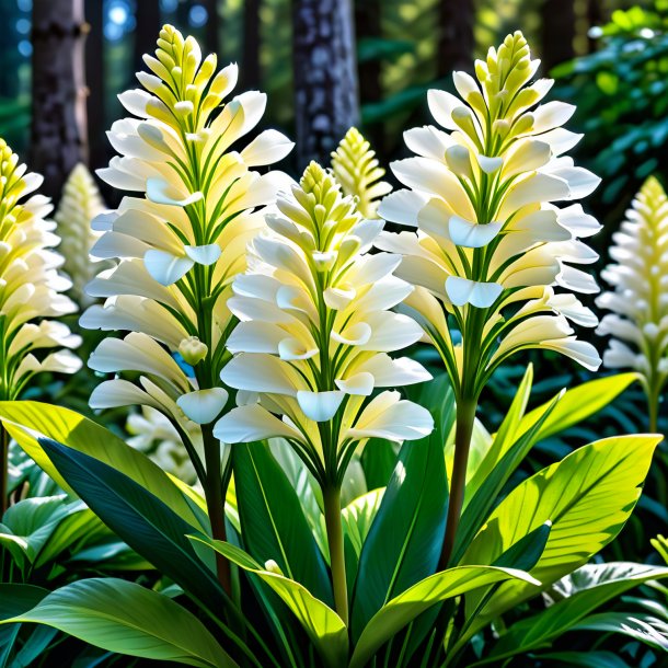 "image of a white celsia, great-flowered"